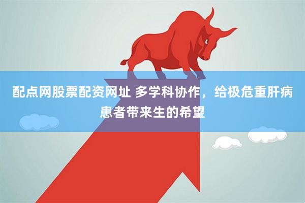 配点网股票配资网址 多学科协作，给极危重肝病患者带来生的希望